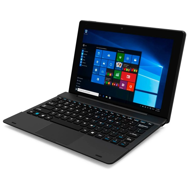 Denver nbq-10125es netbook & tablet black / 10.1" táctil hd+ / intel atom x5-z8350 / 4gb ddr3 / 64gb emmc / windows