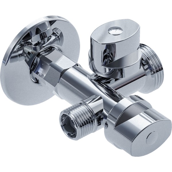 Valvula lavadora/lavabo 1/2x3/4x3/8 met.